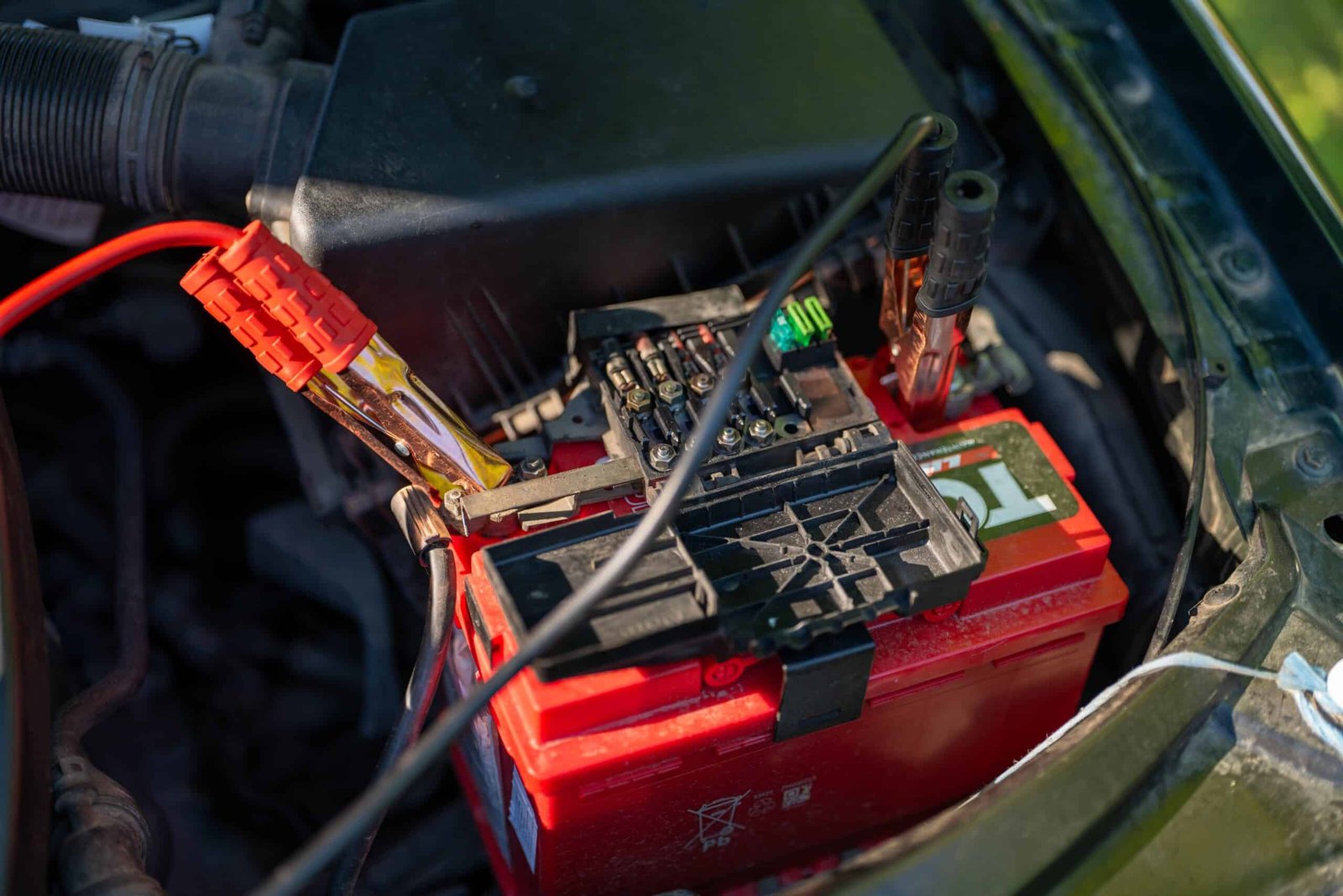 car battery installation